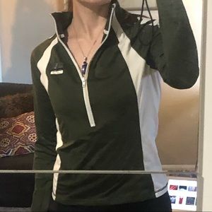 PINK half-zip pullover size S